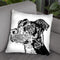 Bird Dog Scratch Throw Pillow By Dean Russo