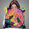 Psychedelic Panda Throw Pillow By Dean Russo