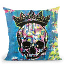 Crowned Skull Throw Pillow By Dean Russo