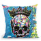Crowned Skull Throw Pillow By Dean Russo