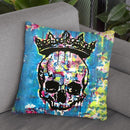 Crowned Skull Throw Pillow By Dean Russo