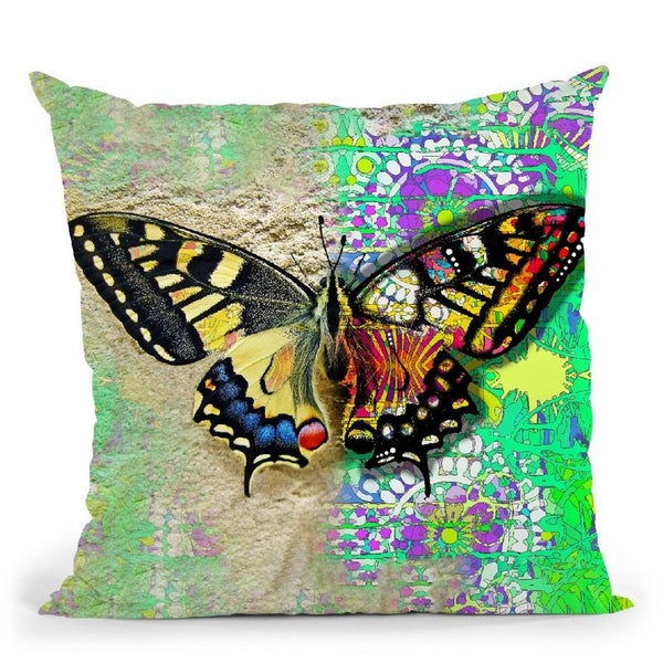Exposed Butterfly Throw Pillow By Dean Russo