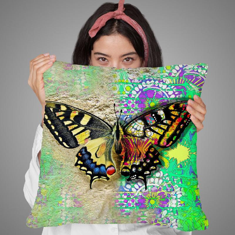 Exposed Butterfly Throw Pillow By Dean Russo