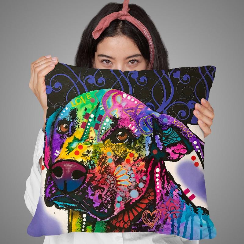 Expression Throw Pillow By Dean Russo
