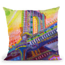 Manhattan Bridge Throw Pillow By Dean Russo