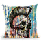 Punk Skull Throw Pillow By Dean Russo