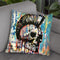 Punk Skull Throw Pillow By Dean Russo