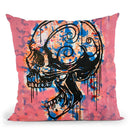 Screaming Skull 1 Throw Pillow By Dean Russo