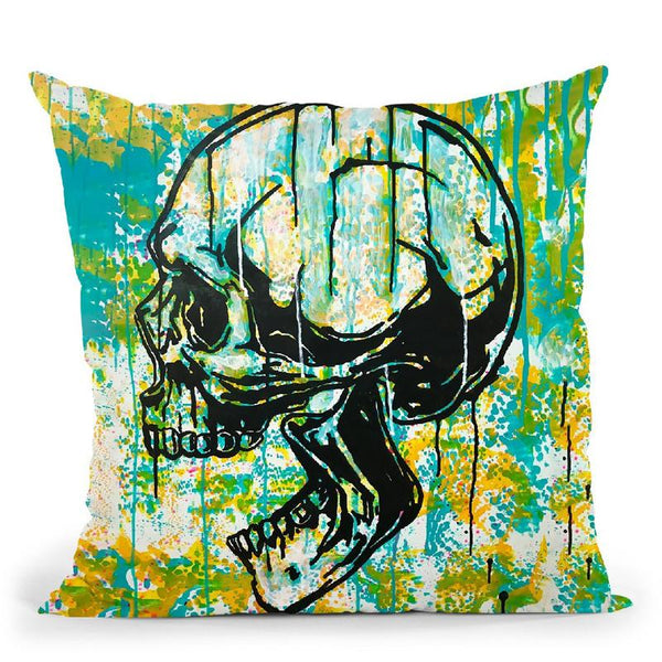 Screaming Skull 2 Throw Pillow By Dean Russo