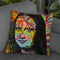 Mona'S Portrait Throw Pillow By Dean Russo