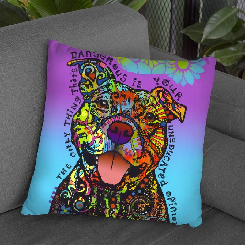 Dangerous Throw Pillow By Dean Russo