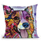 Corgi Smile Throw Pillow By Dean Russo