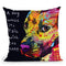 Gratitude Pitbull Throw Pillow By Dean Russo