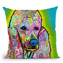 Poodle Throw Pillow By Dean Russo