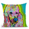 Poodle Throw Pillow By Dean Russo