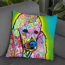 Poodle Throw Pillow By Dean Russo