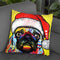 Pug Christmas Edition Throw Pillow By Dean Russo