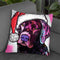 Black Lab Christmas Throw Pillow By Dean Russo
