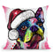 Boston Terrier Christmas Throw Pillow By Dean Russo