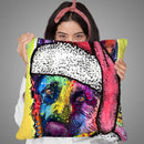 Germanepherd Christmas Throw Pillow By Dean Russo