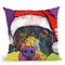 Savvy Labrador Christmas Throw Pillow By Dean Russo