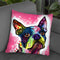 Boston Terrier Square Throw Pillow By Dean Russo