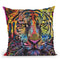 Regal (Tiger) Throw Pillow By Dean Russo
