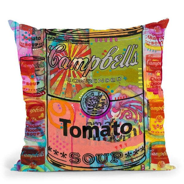 Tomato On Mushrooms Throw Pillow By Dean Russo