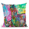 Psychedelic Llama Throw Pillow By Dean Russo