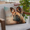 Africa Wild Dog Throw Pillow By David Stribbling