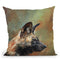 African Wild Dog Profile Throw Pillow By David Stribbling