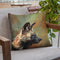 African Wild Dog Profile Throw Pillow By David Stribbling