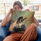 African Wild Dog Profile Throw Pillow By David Stribbling