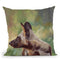 African Wild Dog Throw Pillow By David Stribbling