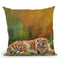 Amur Tiger Laying Down Throw Pillow By David Stribbling