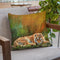 Amur Tiger Laying Down Throw Pillow By David Stribbling