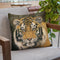 Amur Tiger Portrait Throw Pillow By David Stribbling