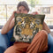 Amur Tiger Portrait Throw Pillow By David Stribbling
