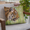 Amur Tiger Profile Throw Pillow By David Stribbling