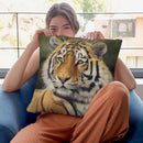 Bengal Tiger Throw Pillow By David Stribbling