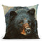 Black Bear Throw Pillow By David Stribbling