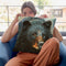 Black Bear Throw Pillow By David Stribbling