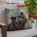 Black Panther Portrait Throw Pillow By David Stribbling