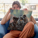 Black Panther Portrait Throw Pillow By David Stribbling