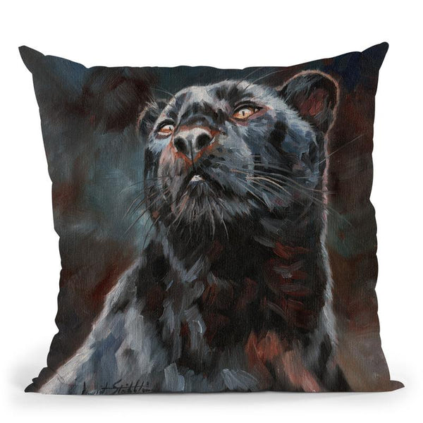 Black Panther Throw Pillow By David Stribbling