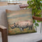 Black Rhino Throw Pillow By David Stribbling