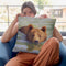 Brown Bear Water Throw Pillow By David Stribbling