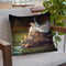 Buffalo And Oxpeckers Throw Pillow By David Stribbling