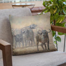 Buffalo Zambia Throw Pillow By David Stribbling