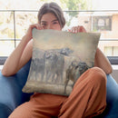Buffalo Zambia Throw Pillow By David Stribbling